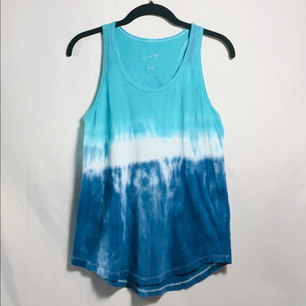 Universal Thread XS Juniors Blue Tie Dye Tank Top